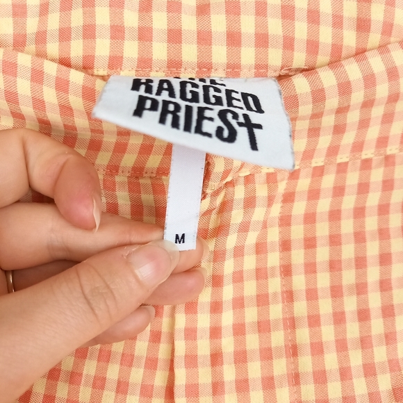 The Ragged Preist Daylight Woven Check Shorts Size Medium - Picture 8 of 10